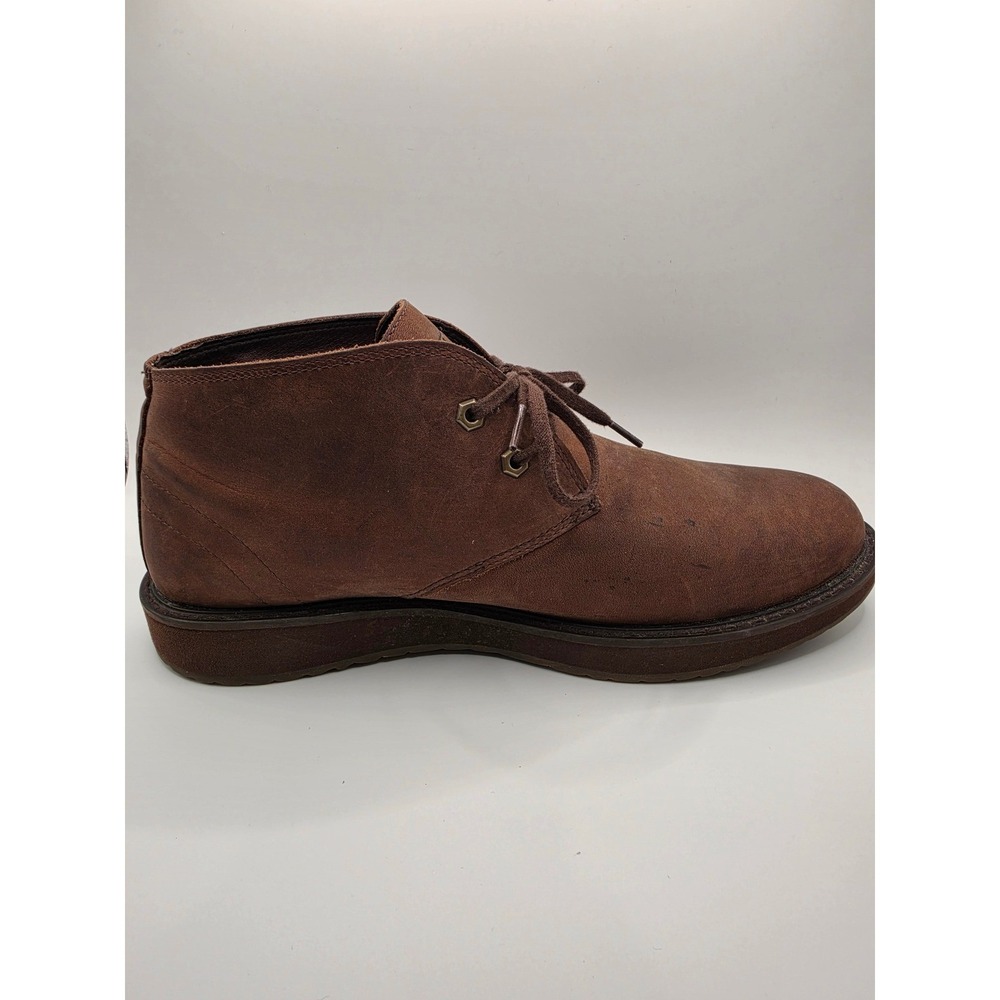 LL Bean Mens Stonington Chukka Boots Brown Leather Mid Top Shoes 511441 Sz 10.5 - Picture 7 of 9